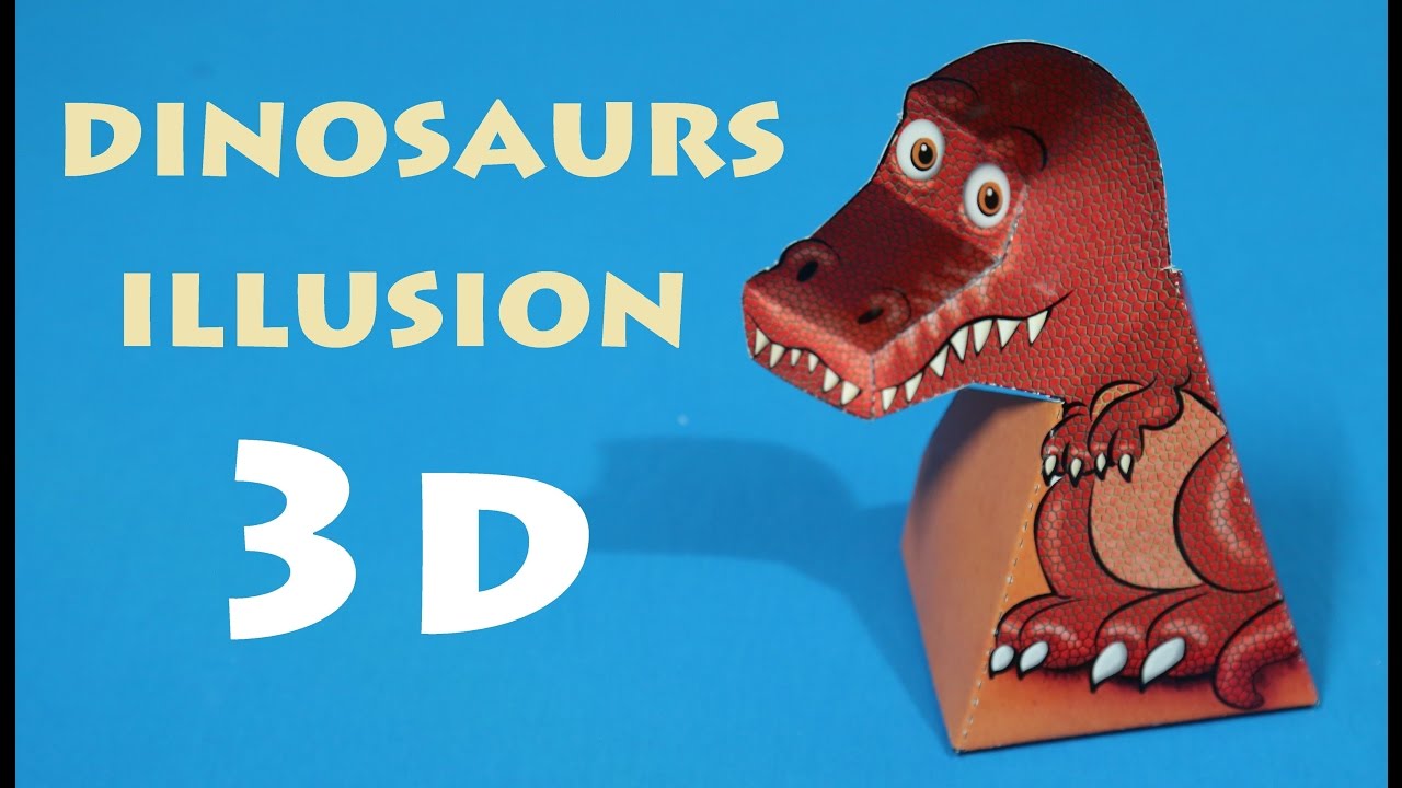 Ilusi Mata Keren Dinosaurus 3D Bergerak Ilusi Tips Dan Trik YouTube