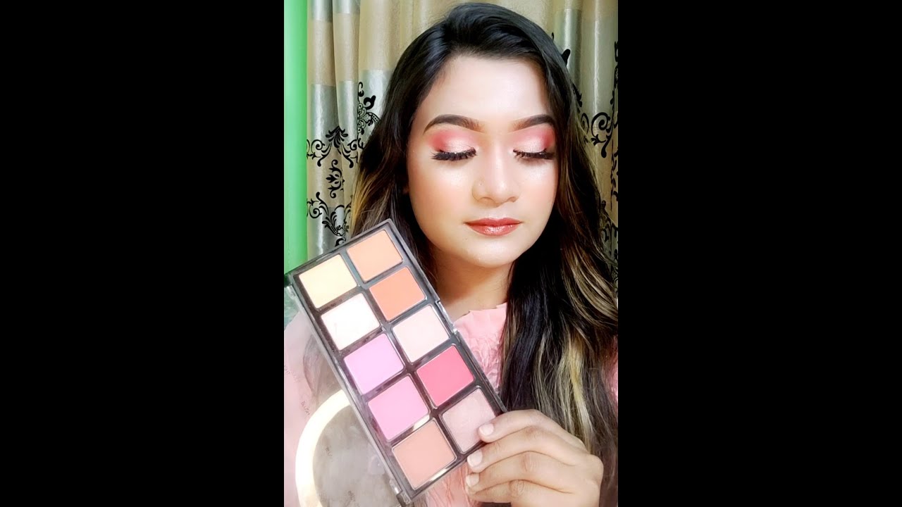 How to Makepup Chanlanya Blush Highlighter and Contouring Pallet In