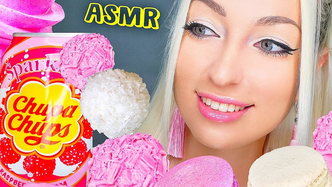 Асмр фуд. АСМР крем. ASMR food. ASMR eating Chocolate, Ice Cream, Cake, Marshmallow, 초콜릿 디저트 먹방 (Macaroons).