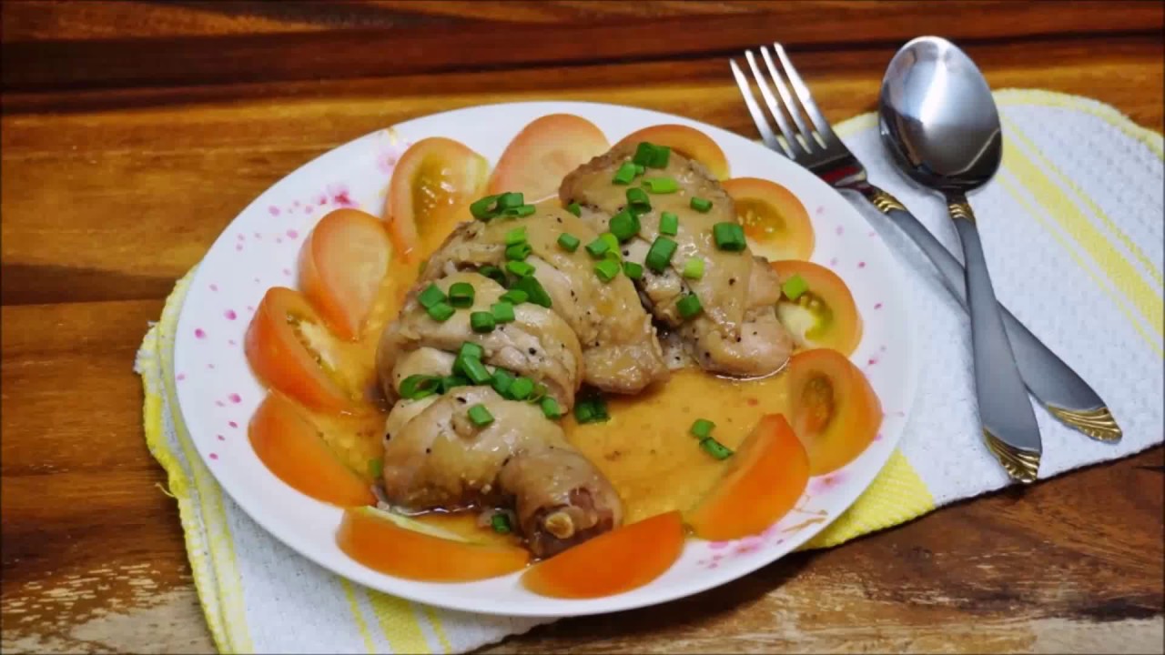 Resepi Ayam Kukus Simple Dan Sedap  Ayam Stim Chinese Style  YouTube