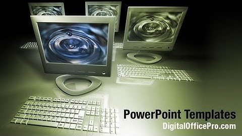 Modern Computer Network PowerPoint Template Backgrounds - DigitalOfficePro #05133W