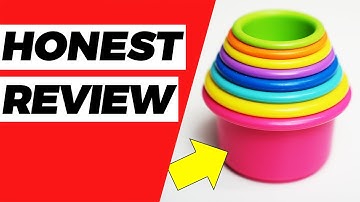 The First Years Stack & Count Stacking Cups Review (Link Below 👇)