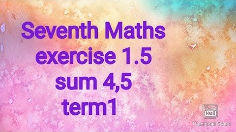 seventhmaths| term1 exercise 1.5 part 2| samacheer #theensuvaikanakku