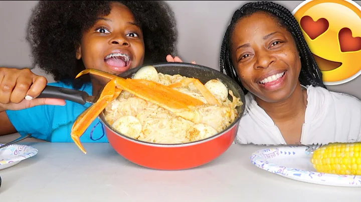 WHAT MY MOM THINKS ABOUT MY AFRO + SEAFOOD ALFREDO MUKBANG