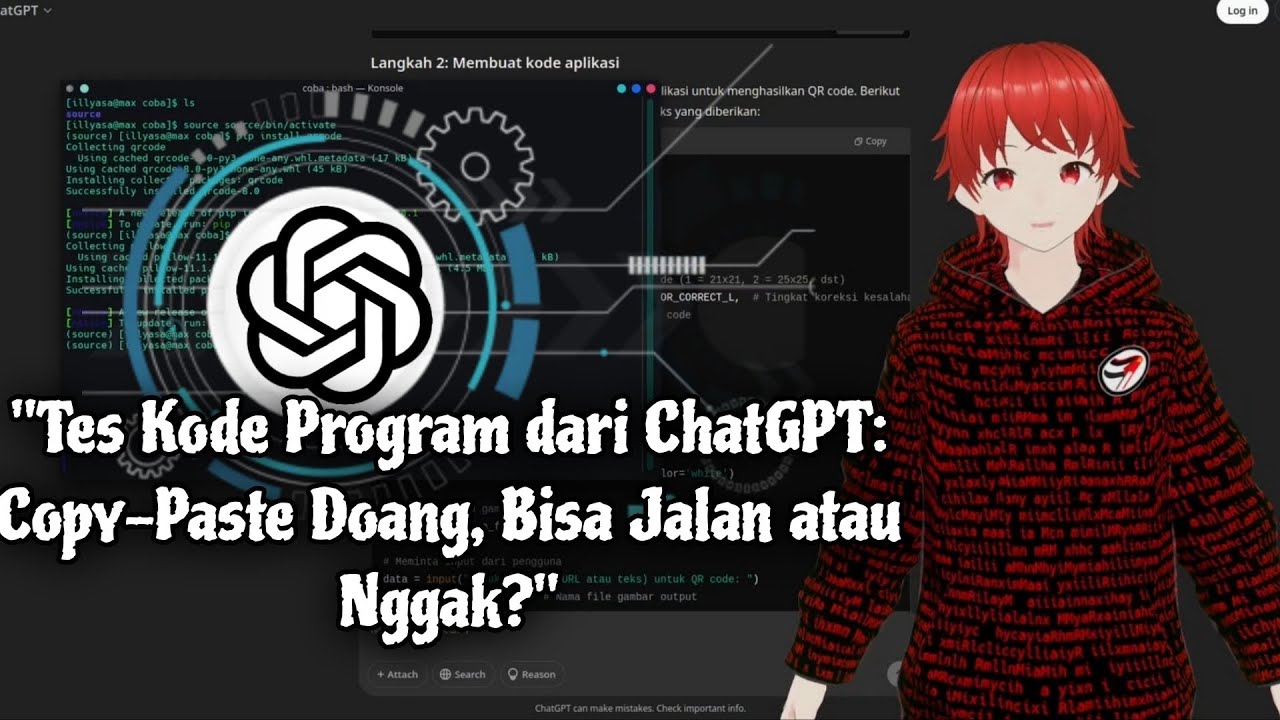 Tes Kode ChatGPT: Bikin QR Code di Python, Copy-Paste Doang Bisa Jalan ...