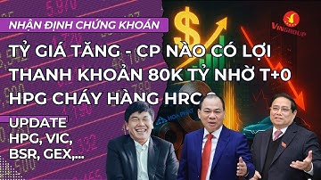 Tỷ giá tăng DN nào được lợi, Thanh khoản lên 80k tỷ nhờ T+0, HPG cháy hàng HRC|Nhận định chứng khoán