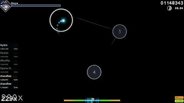 my first 200pp play in osu!