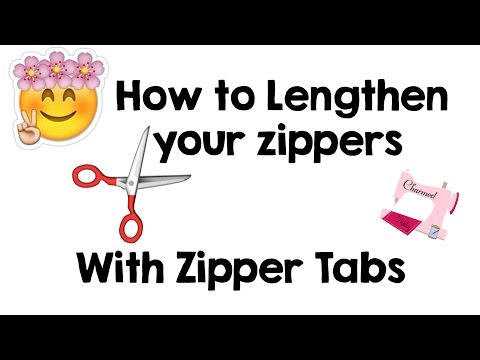 How to Lengthen your zipper with Zipper tabs