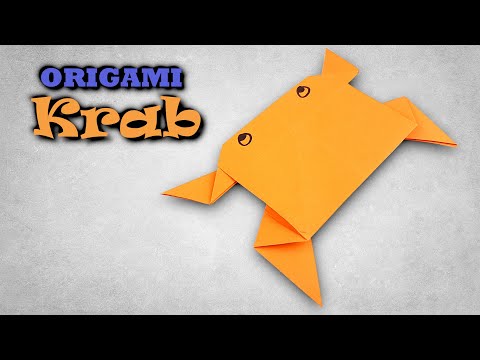 Origami krab | Jak vyrobit kraba z papíru