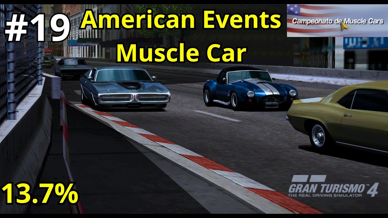 Correndo nos American Events Muscle Car Competition Gran Turismo 4 SPEC II