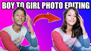 Boy To Girl Photo Editing❗Male To Female Face Photo Editing❗Boy Ko Girl Banaye screenshot 3