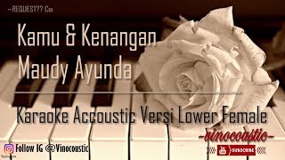 Maudy Ayunda - Kamu dan Kenangan ( Ost. Habibie Ainun 3 ) Karaoke Piano Versi Lower Female Keys