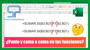 Excel | Usar punto y coma o coma en las funciones de Excel |  Cambiar separador decimal en Excel.