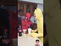 Spidermen ke sath prank  funny prank comedy spiderman cosplay tiktokcompilation memes meme