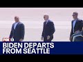 Biden departs from seattle after several campaigning events  fox 13 news