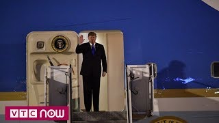 Khoảnh khắc Tổng thống Trump tới Nội Bài | Trump arrives in Hanoi for 2nd DPRK-U.S. summit | VTC1