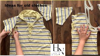 How to renew old clothes?(shirt recycling)