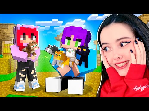 Видео: МЫ завели КОТЯТ 😍 МОЯ Девушка ИГРАЕТ В MINECRAFT 🤡 #28