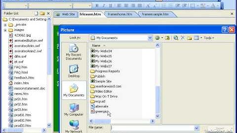 FrontPage Tutorial Inserting Images Microsoft Training Lesson 13.2