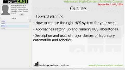 High-Content Analysis Course