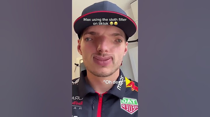 Max Verstappen using the Sloth Filter on TikTok 😭😂 #f1 #shorts #maxverstappen