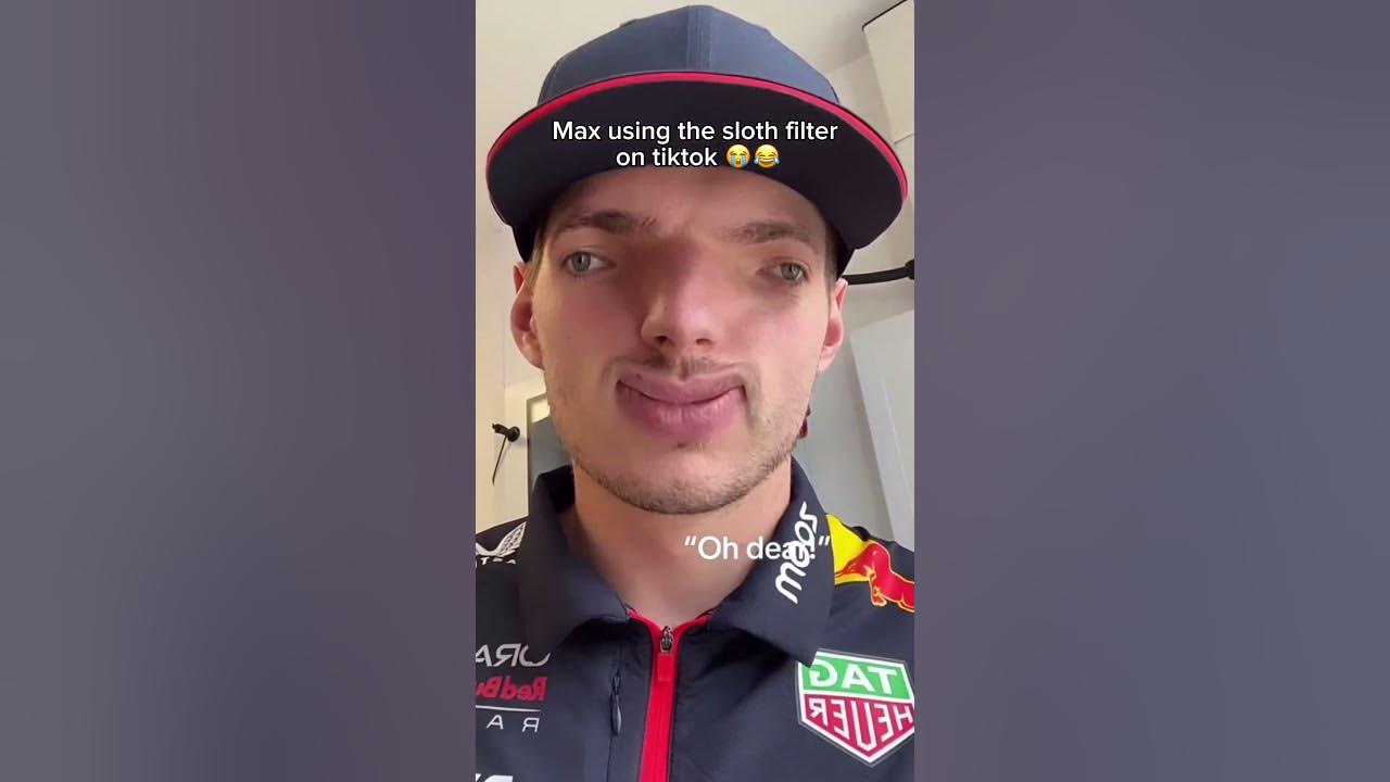 Max Verstappen using the Sloth Filter on TikTok 😭😂 f1 shorts maxverstappen YouTube