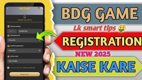 Bdg app me register kaise kare / bdg me login kaise kare / bdg app download kaise kare 