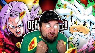 DEATH BATTLE SUCKS!! | Kaggy Reacts to Trunks VS Silver (Dragon Ball Heroes VS Archie Sonic)