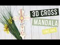 3D Multi-layered Cross Mandala Tutorial - Free SVG Cricut Cut File