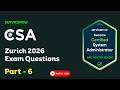 CSA Zurich 2026 Practice Questions | Real Exam Pattern MCQs | ServiceNow Admin Latest Questions