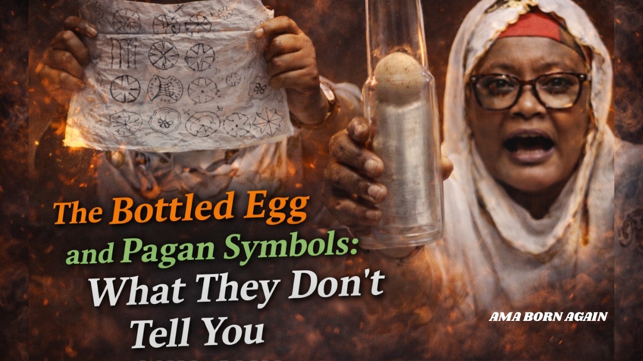 EIIIII!!! THE MYSTERY BEHIND THIS BOTTLED EGG AND THESE PAGAN SYMBOLS IS EYE OPENING.