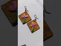 unique earrings design || #earrings #earringsdesign #diy #clay #diy #trendingshorts #jwellery