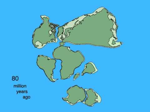 Pangea Breakup and Continental Drift Animation
