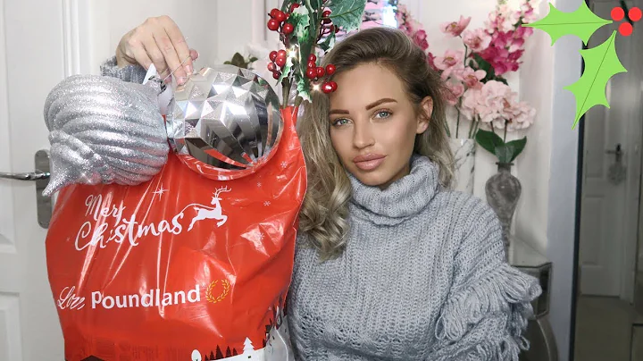CHRISTMAS POUNDLAND HAUL | VLOGMAS DAY 1 | Lucy Jessica Carter