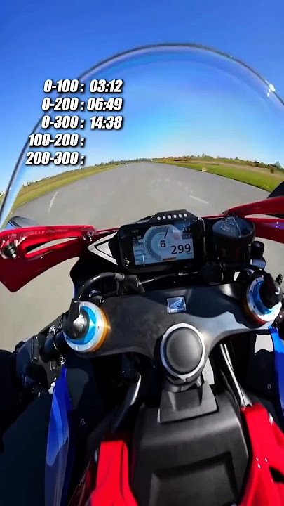 Honda CBR1000RR-R Top Speed🤯 | 0 - 298 Max Acceleration