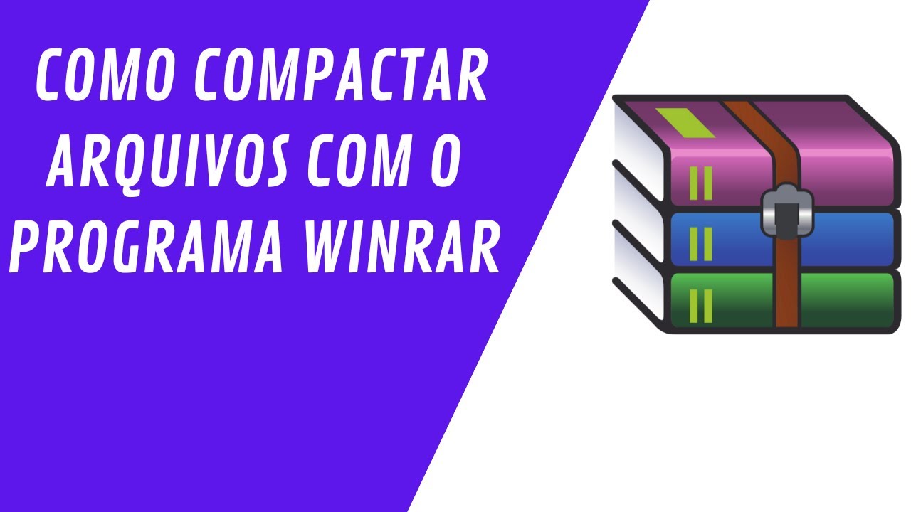 Como compactar arquivos com o programa Winrar - YouTube