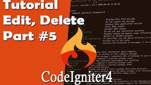 Tutorial CodeIgniter 4 #5, Ubah & Hapus Data Dalam Database Mysql - CRUD 03