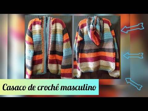 Vídeo: Como Fazer Uma Jaqueta Masculina De Crochê