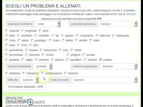 Problemi Di Matematica On Line Per La Scuola Elementare E Media