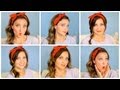 Six DIY 1-Minute Bandana Hairstyles | Cute Girls Hairstyles