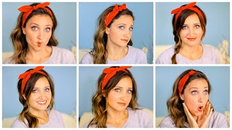 Six Diy 1 Minute Bandana Hairstyles Cute Girls Hairstyles Youtube