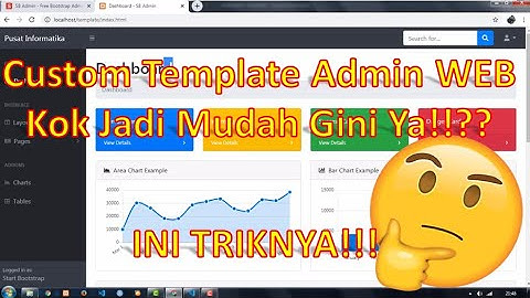 Cara Termudah Memakai Template Admin Web Hasil Download - Step By Step
