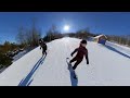 Skiing  sommet morinheights 4k