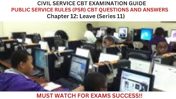 Civil Service Promotion COMPRO and Recruitment Exams | PSR CBT Exam Questions and Answers Series 11