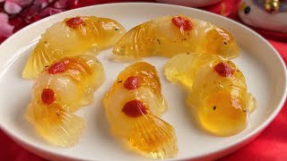 Osmanthus Longan Koi Fish Agar-agar Jelly | Chinese New Year Dessert | Agar-agar Recipes | 桂花桂圆锦鲤鱼果冻 by Ruyi Jelly 7,551 views 3 months ago 5 minutes, 33 seconds