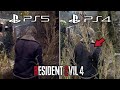Resident Evil 4 Remake PS5 vs. PS4 - Physics & Details Comparison