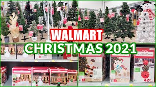 WALMART CHRISTMAS TREES INFLATABLES LIGHTS OUTDOOR DECOR SHOP WITH ME! CHRISTMAS DECOR 2021