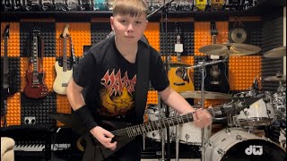 Metallica - Blackened - Guitar Cover Playthrough Marcel Maminski 12 Years Old