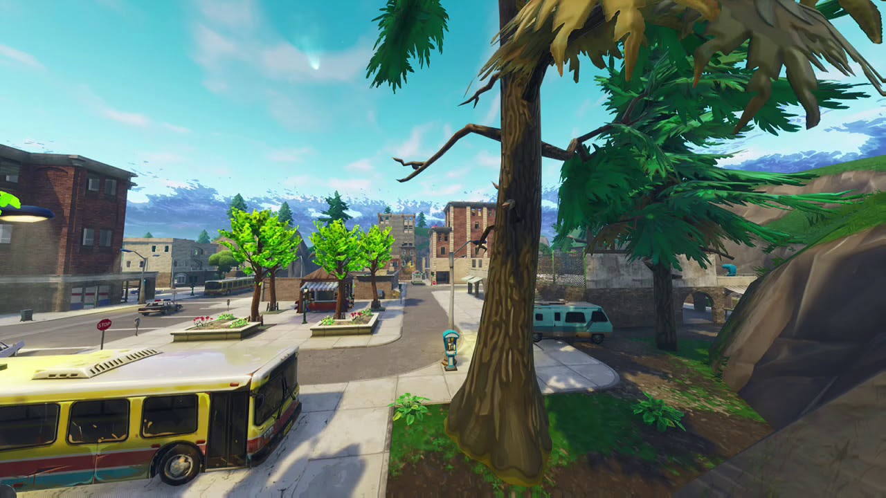 Meteor Hits Tilted Towers