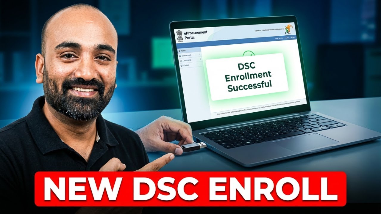 One Project Code Dsc How to do New DSC Enrollment in eProcurement #dscenrollment # ...